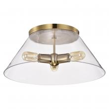 Nuvo 60/7422 - DOVER 3 LIGHT LARGE FLUSH