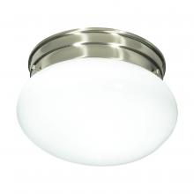 Nuvo SF76/601 - 1 LIGHT 8" MUSHROOM FLUSH