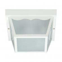 Nuvo SF77/879 - 2 LIGHT POLY CARPORT FLUSH