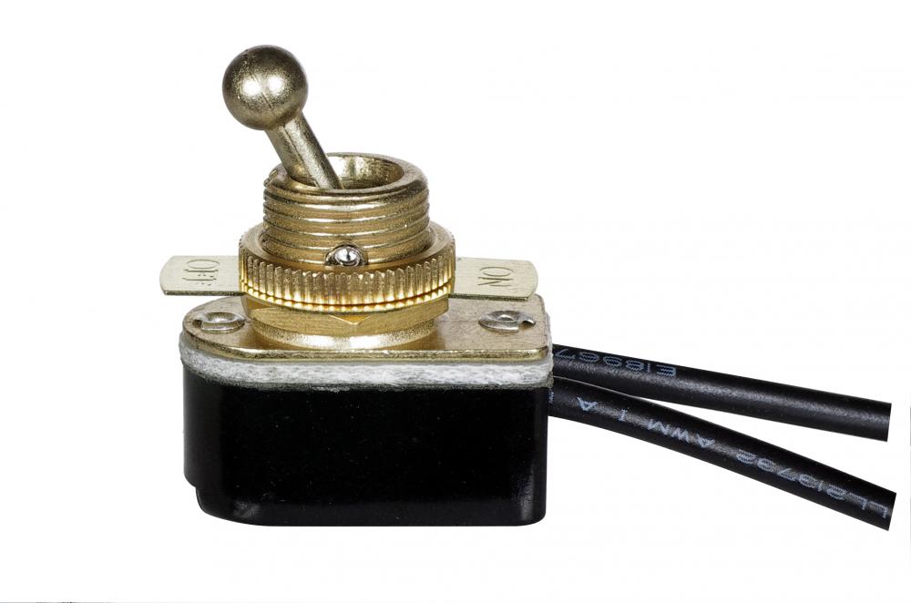 BRASS ON-OFF TOOGLE SWITCH<span class=' ItemWarning' style='display:block;'>Item is usually in stock, but we&#39;ll be in touch if there&#39;s a problem<br /></span>