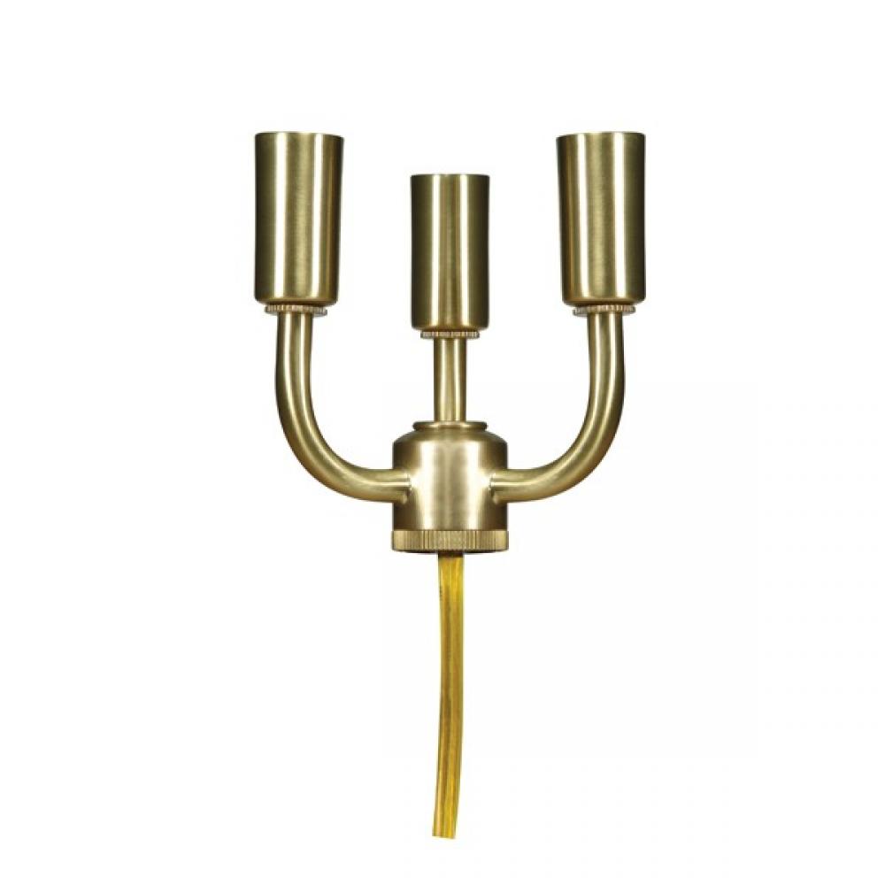 3 LT SOLID BRASS CANDELABRA<span class=' ItemWarning' style='display:block;'>Item is usually in stock, but we&#39;ll be in touch if there&#39;s a problem<br /></span>