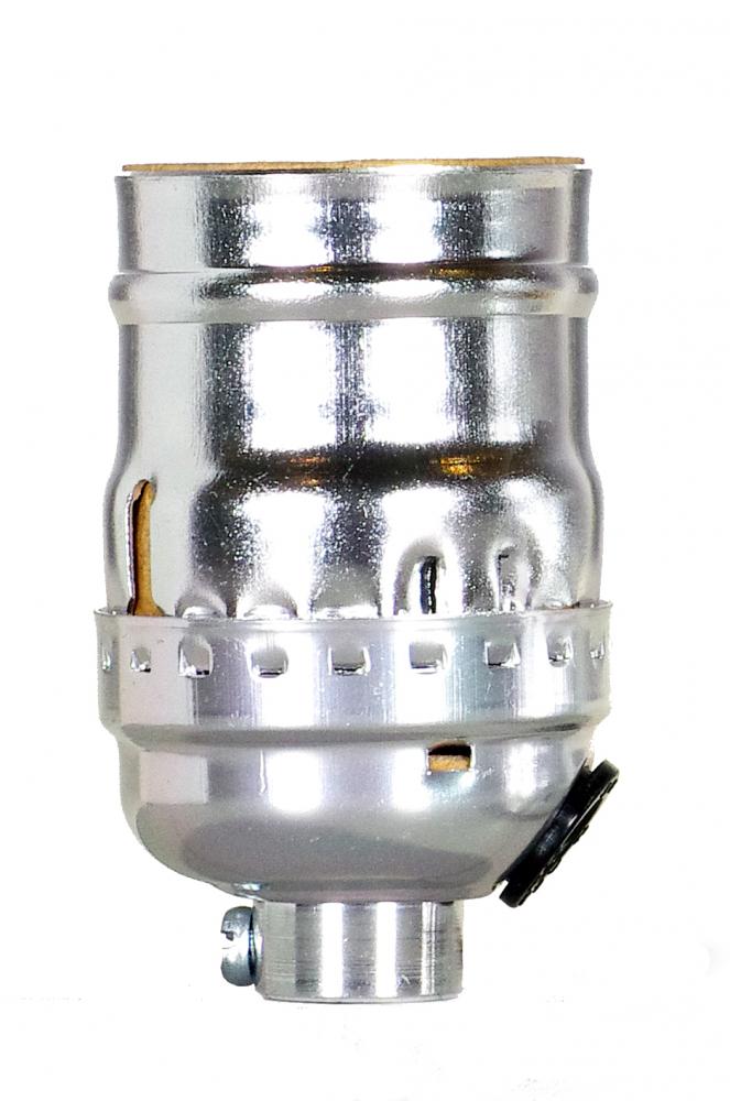 NICKEL KEYLESS SOCKET W/SIDE-<span class=' ItemWarning' style='display:block;'>Item is usually in stock, but we&#39;ll be in touch if there&#39;s a problem<br /></span>