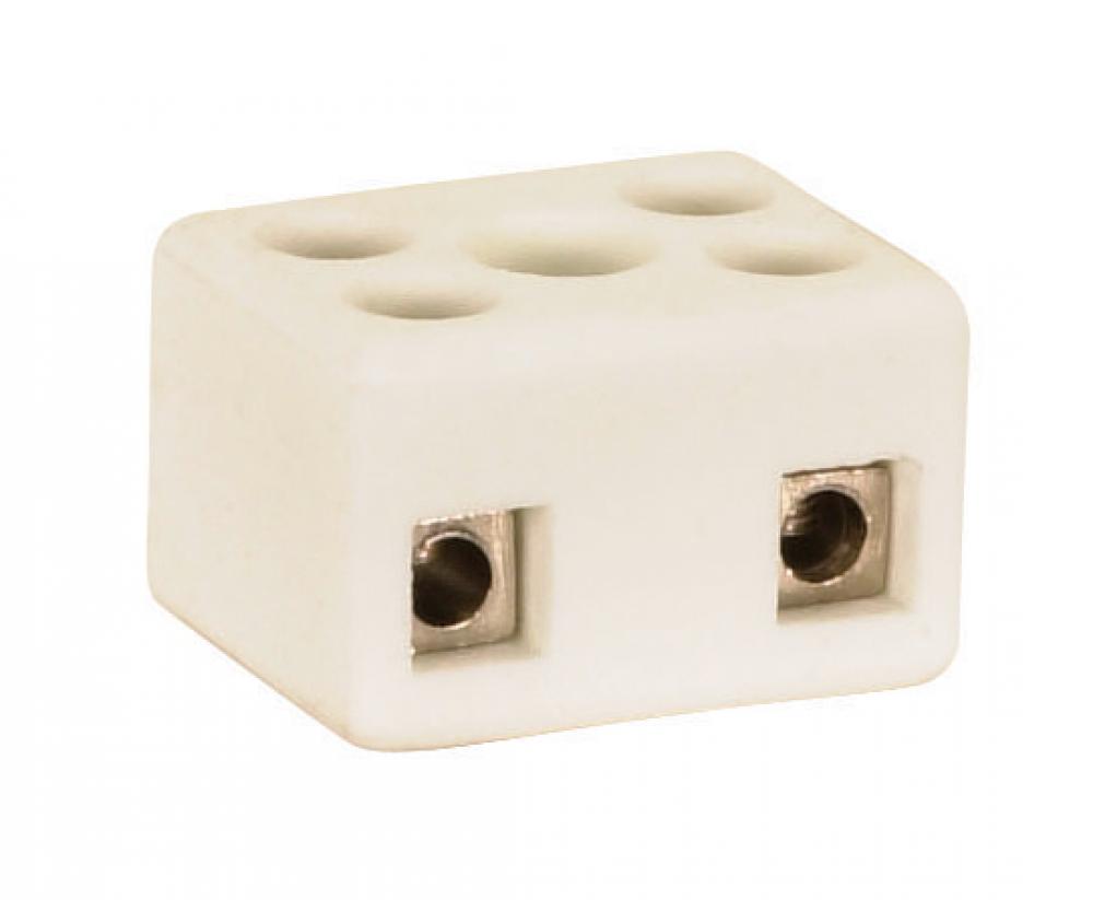 CERAMIC TWO-WIRE CONNECTOR<span class=' ItemWarning' style='display:block;'>Item is usually in stock, but we&#39;ll be in touch if there&#39;s a problem<br /></span>