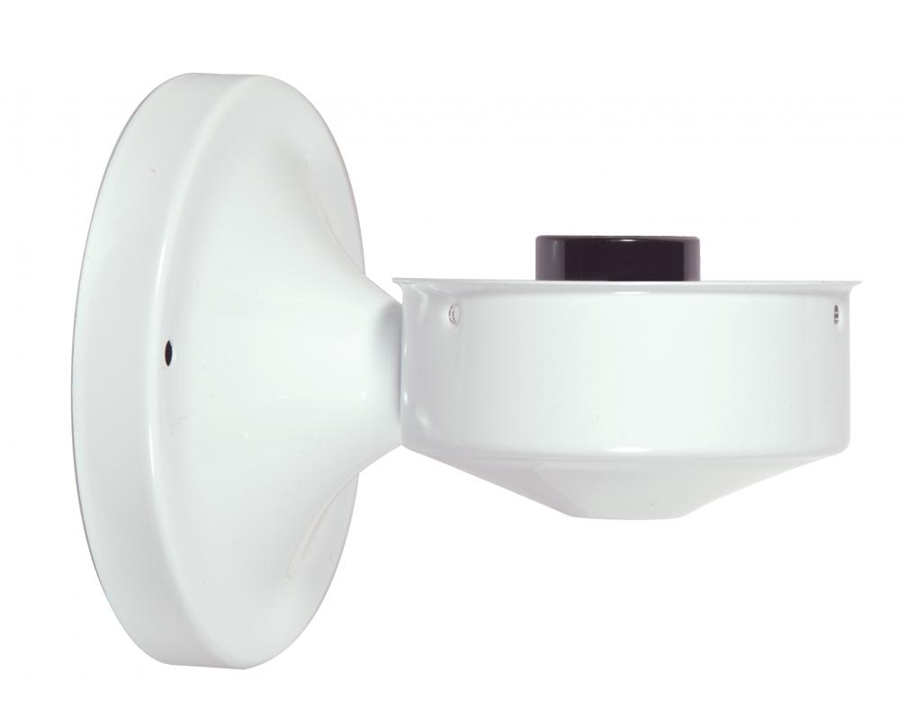 WALL BRACKET WHT. 3 1/4&#34; WIRED<span class=' ItemWarning' style='display:block;'>Item is usually in stock, but we&#39;ll be in touch if there&#39;s a problem<br /></span>