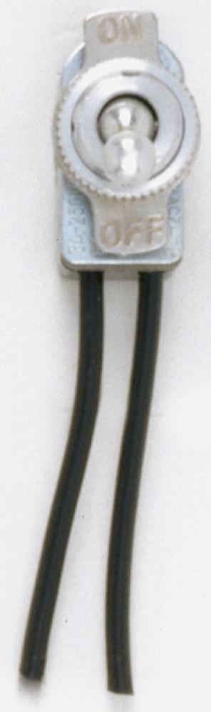 NICKEL ON/OFF TOGGLE SWITCH<span class=' ItemWarning' style='display:block;'>Item is usually in stock, but we&#39;ll be in touch if there&#39;s a problem<br /></span>