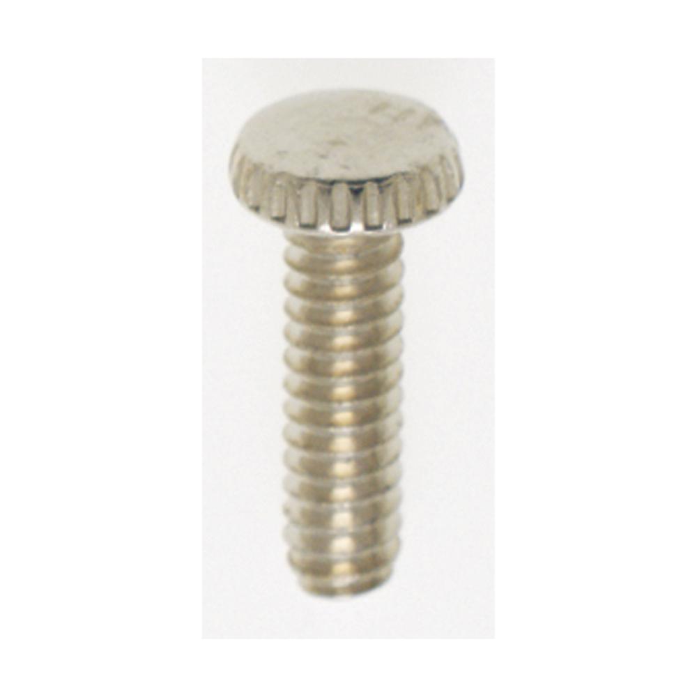 6/32 1/2&#34; KNURLED SCREW NICKL<span class=' ItemWarning' style='display:block;'>Item is usually in stock, but we&#39;ll be in touch if there&#39;s a problem<br /></span>