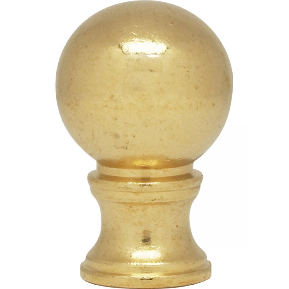 3/4&#34; BRASS BALL FINIAL<span class=' ItemWarning' style='display:block;'>Item is usually in stock, but we&#39;ll be in touch if there&#39;s a problem<br /></span>