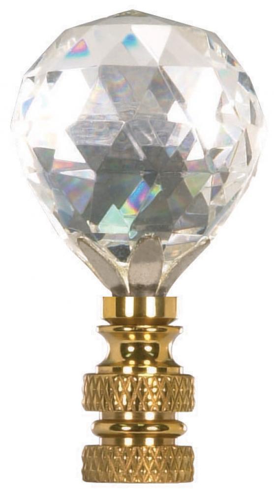 PF8413 BALL CUT CRYSTAL FINIAL<span class=' ItemWarning' style='display:block;'>Item is usually in stock, but we&#39;ll be in touch if there&#39;s a problem<br /></span>