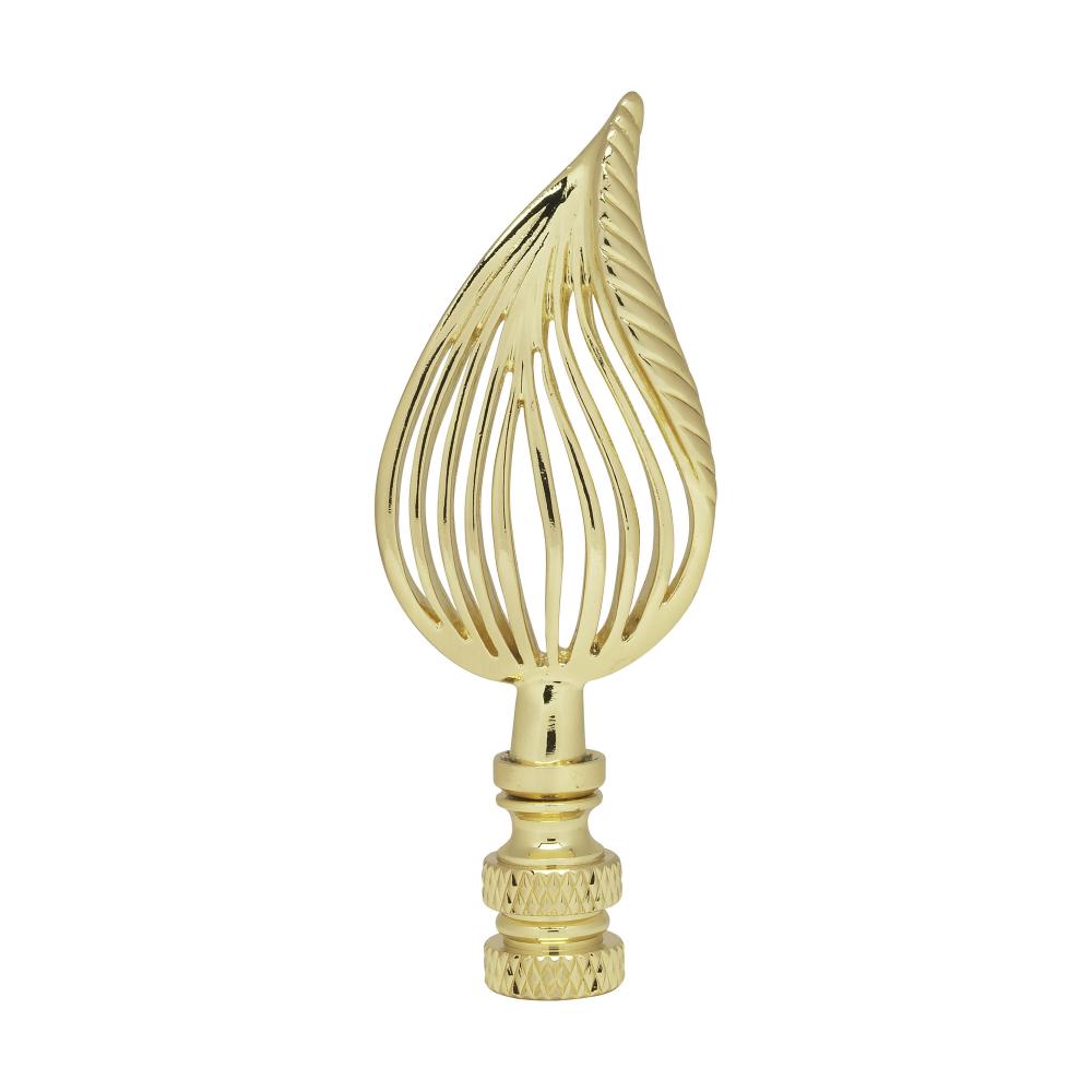 PF8028 LEAF BRASS FINIAL<span class=' ItemWarning' style='display:block;'>Item is usually in stock, but we&#39;ll be in touch if there&#39;s a problem<br /></span>