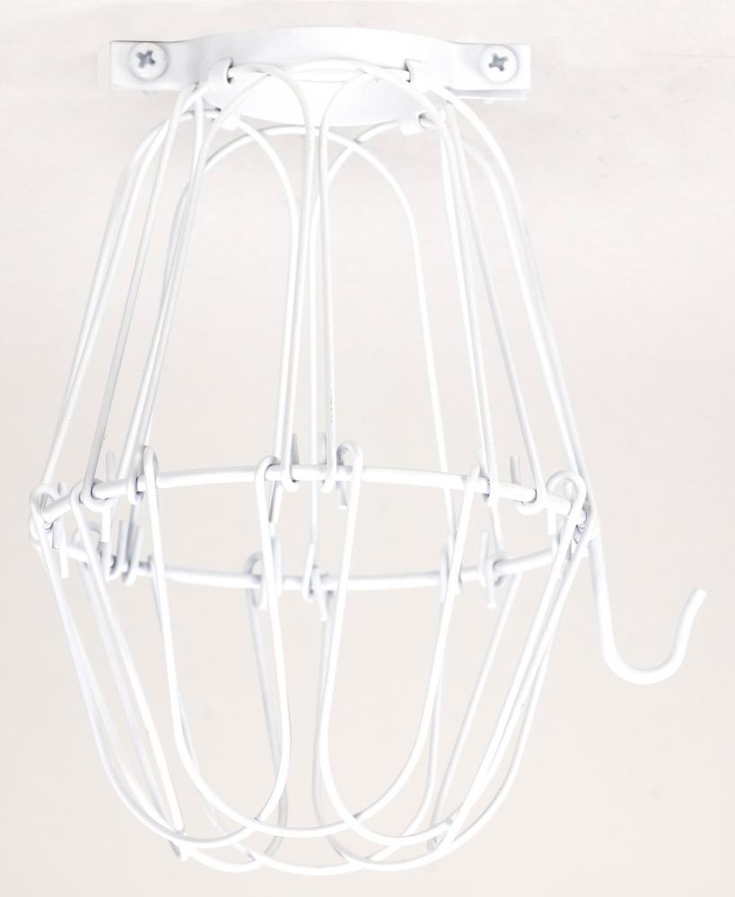 BULB CAGE WHITE<span class=' ItemWarning' style='display:block;'>Item is usually in stock, but we&#39;ll be in touch if there&#39;s a problem<br /></span>