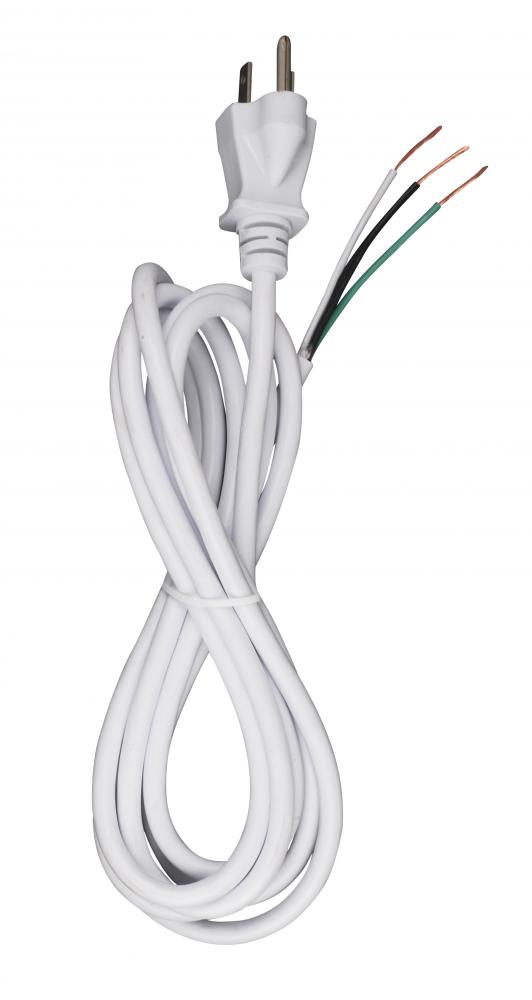 8FT WHT #18/3 SVT 105 W/PLUG<span class=' ItemWarning' style='display:block;'>Item is usually in stock, but we&#39;ll be in touch if there&#39;s a problem<br /></span>