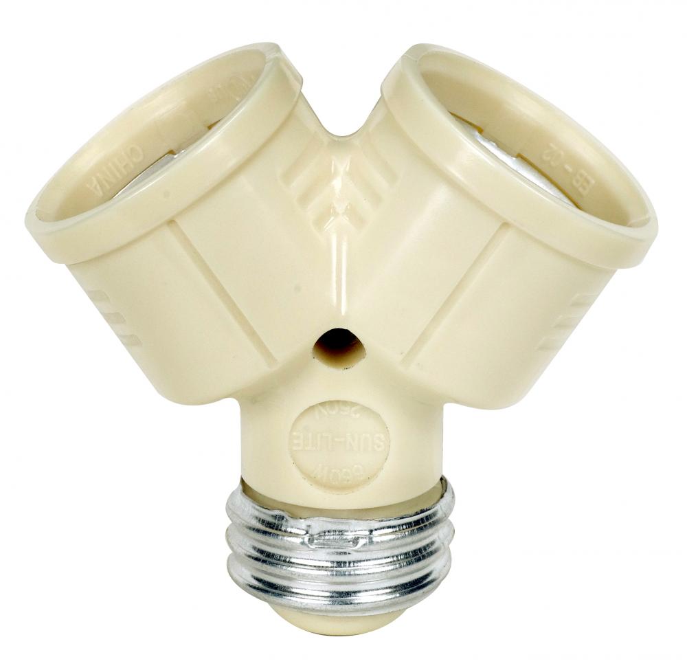 SINGLE TO TWIN LAMPHOLDER IVY<span class=' ItemWarning' style='display:block;'>Item is usually in stock, but we&#39;ll be in touch if there&#39;s a problem<br /></span>