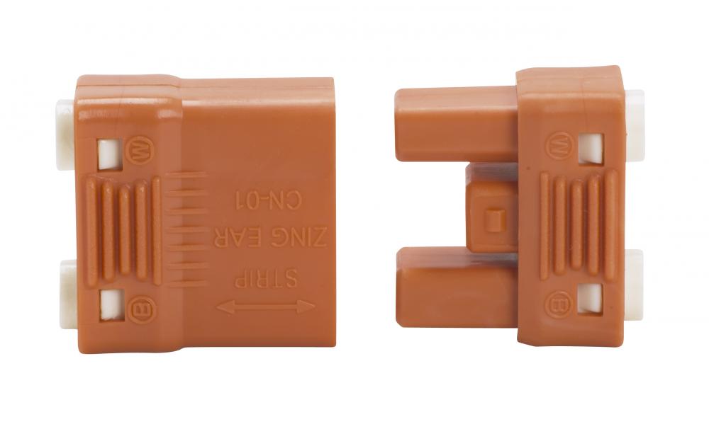 2-PC ORANGE WR. SPL CONNECTOR<span class=' ItemWarning' style='display:block;'>Item is usually in stock, but we&#39;ll be in touch if there&#39;s a problem<br /></span>