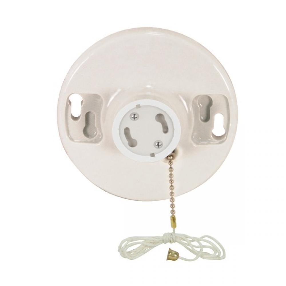 GU24 PULL CHAIN PORC. CEILING<span class=' ItemWarning' style='display:block;'>Item is usually in stock, but we&#39;ll be in touch if there&#39;s a problem<br /></span>