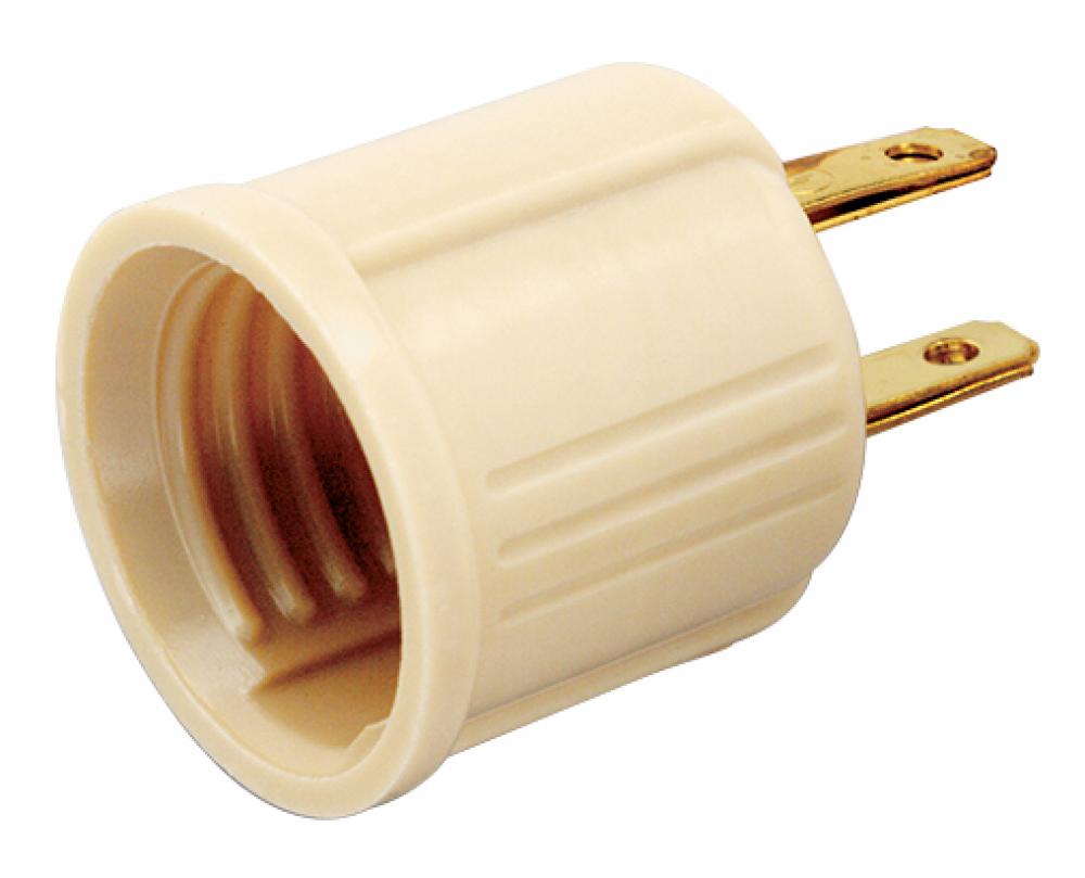 IVORY ADAPTER SOCKET<span class=' ItemWarning' style='display:block;'>Item is usually in stock, but we&#39;ll be in touch if there&#39;s a problem<br /></span>