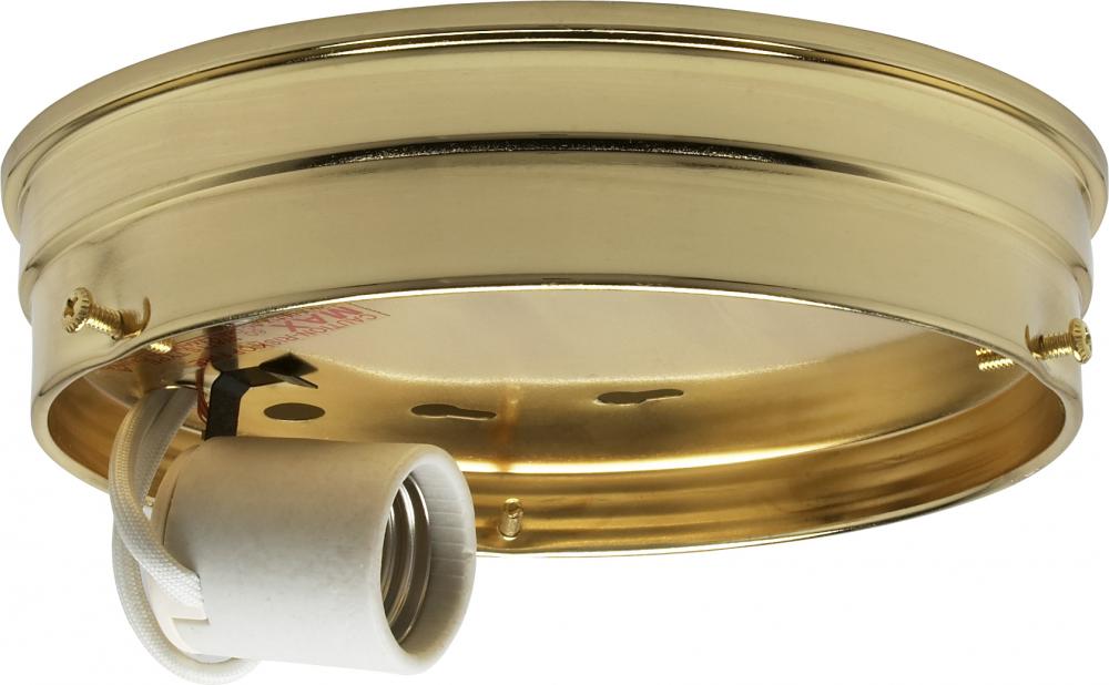 6&#34; WIRED 1 LGT PAN BRASS FIN<span class=' ItemWarning' style='display:block;'>Item is usually in stock, but we&#39;ll be in touch if there&#39;s a problem<br /></span>