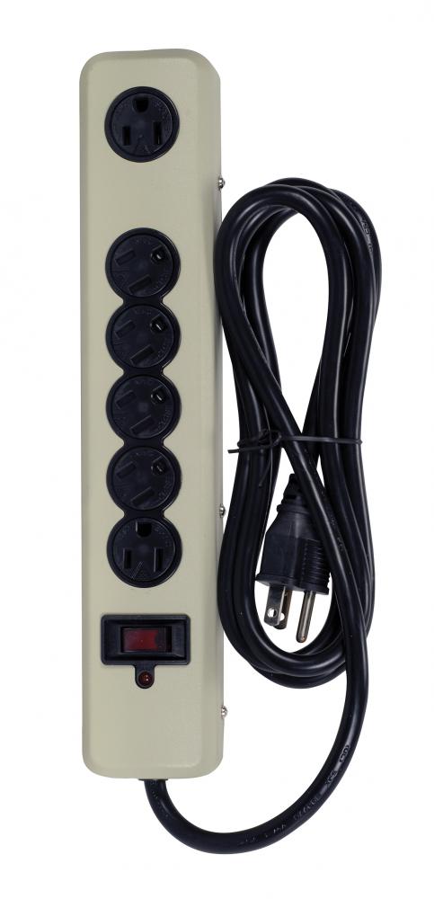 BEIGE 6 OUTLET METAL SURGE<span class=' ItemWarning' style='display:block;'>Item is usually in stock, but we&#39;ll be in touch if there&#39;s a problem<br /></span>