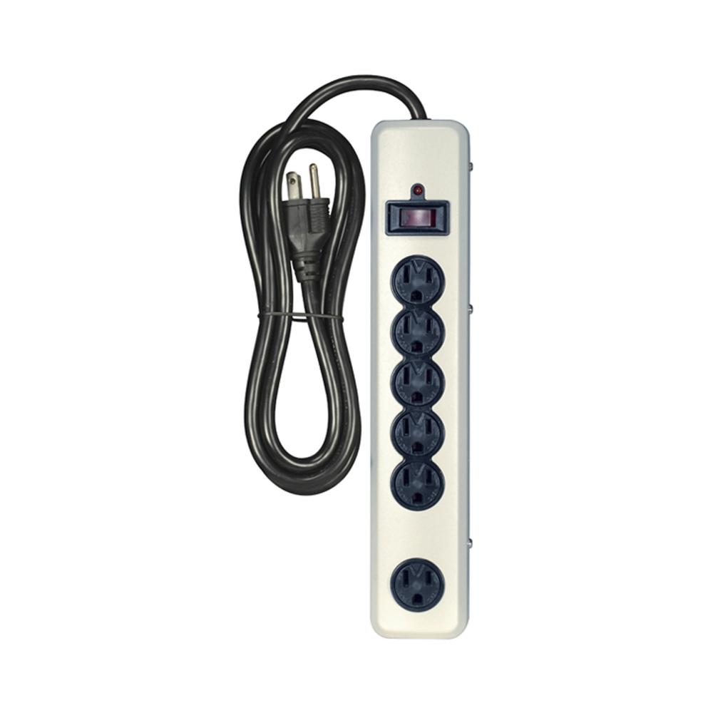 BEIGE 6 OUTLET METAL SURGE<span class=' ItemWarning' style='display:block;'>Item is usually in stock, but we&#39;ll be in touch if there&#39;s a problem<br /></span>