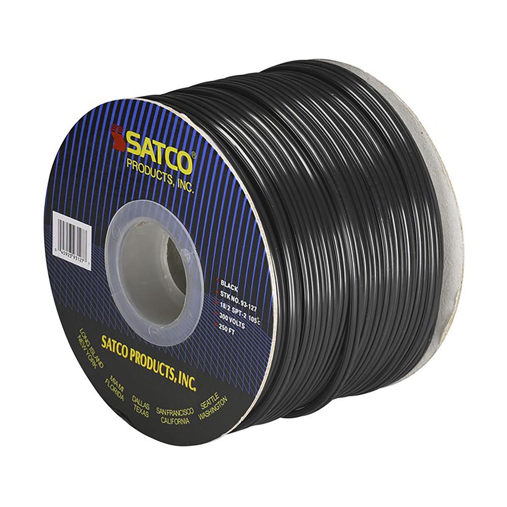 250&#39; SPOOL 18/2-SPT2 105 BLACK<span class=' ItemWarning' style='display:block;'>Item is usually in stock, but we&#39;ll be in touch if there&#39;s a problem<br /></span>