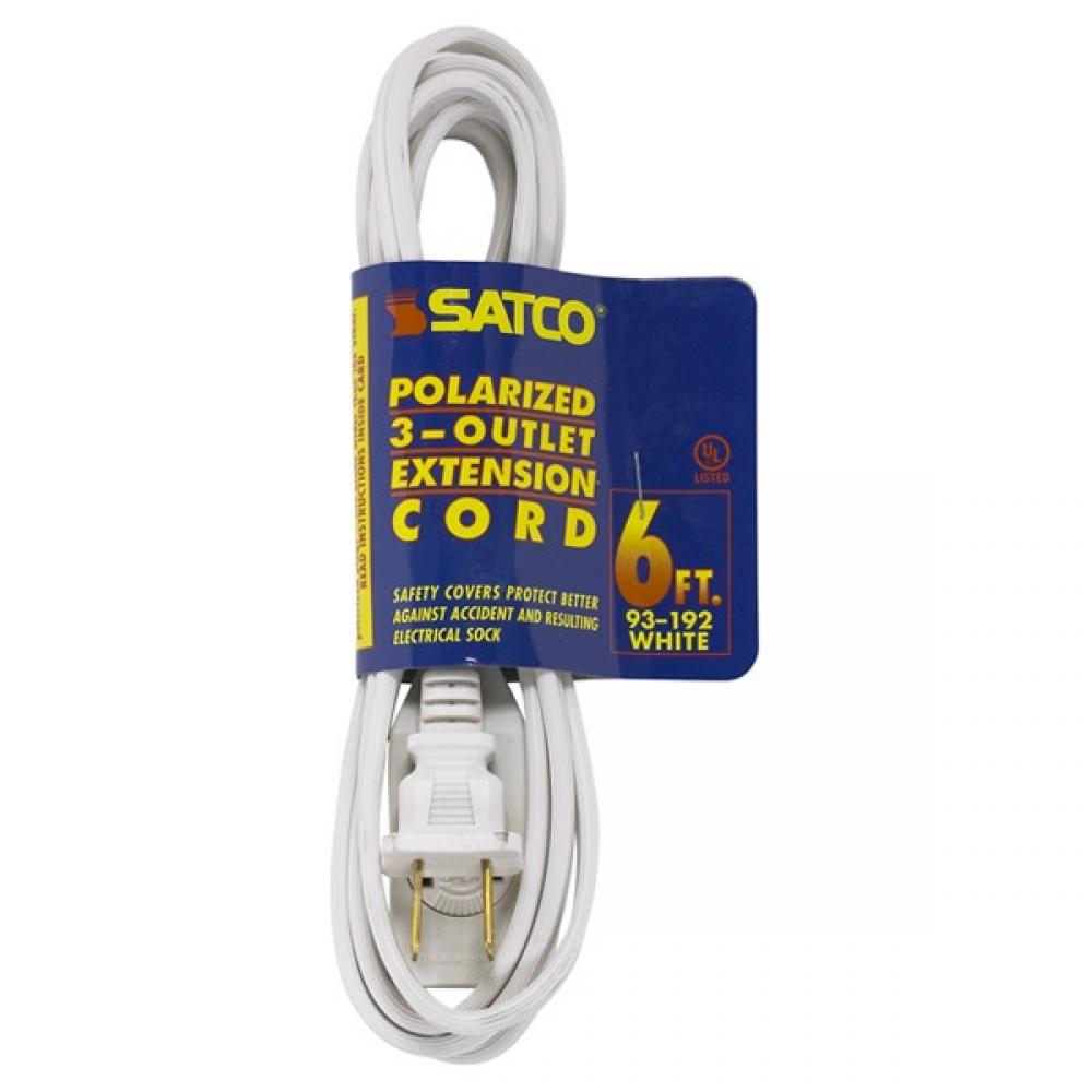 6&#39; WHT EXTENSION CORD 16/2<span class=' ItemWarning' style='display:block;'>Item is usually in stock, but we&#39;ll be in touch if there&#39;s a problem<br /></span>