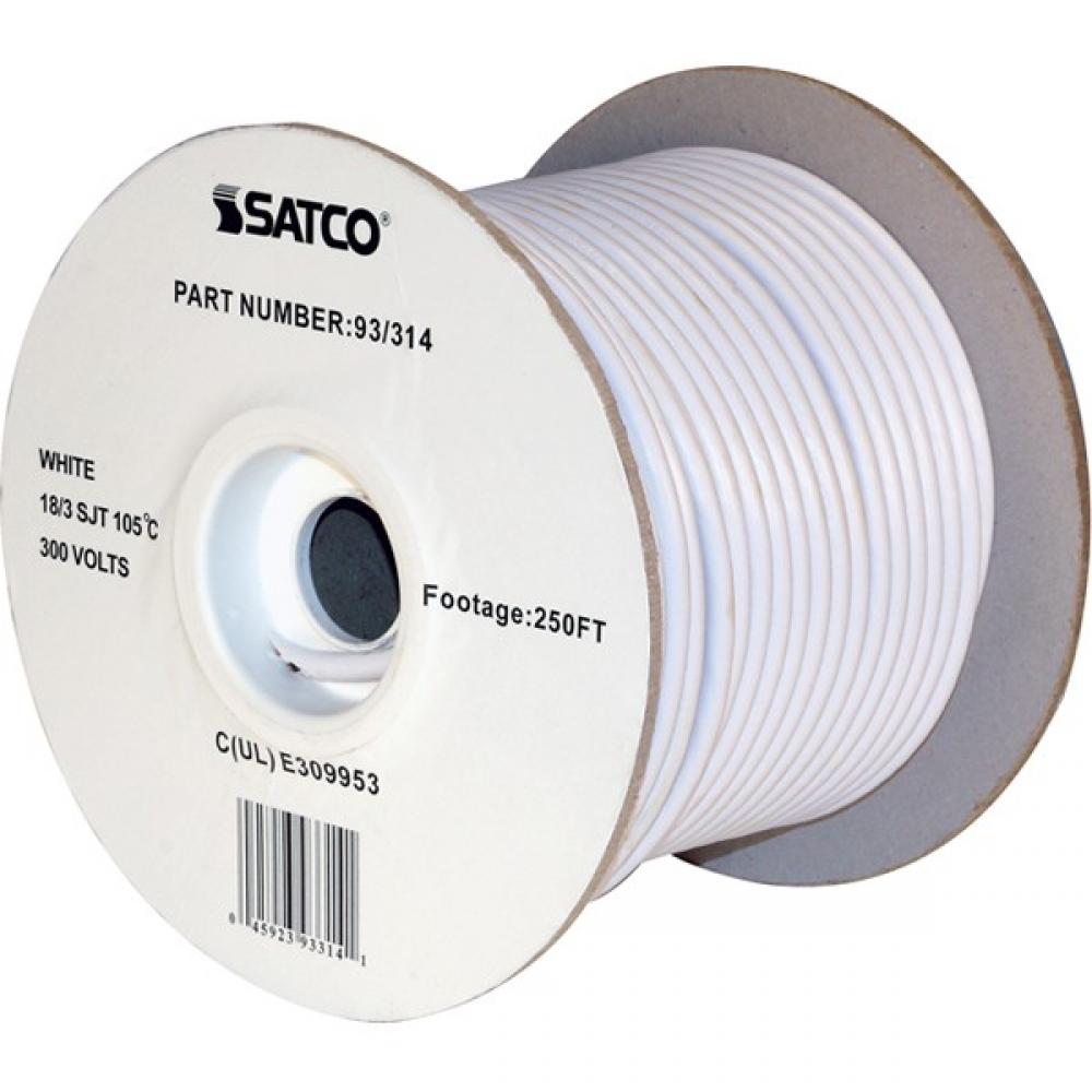 18/3 SJT WHITE 250 FT SPOOL<span class=' ItemWarning' style='display:block;'>Item is usually in stock, but we&#39;ll be in touch if there&#39;s a problem<br /></span>