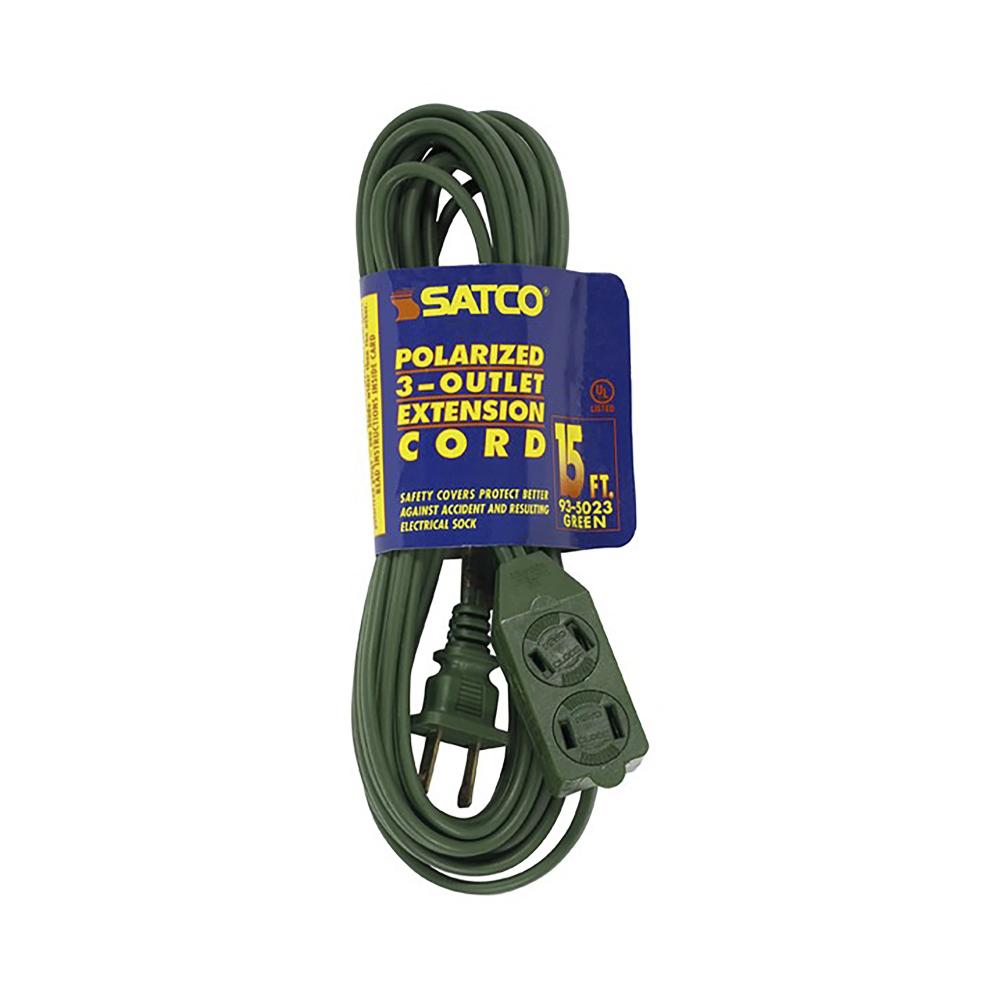 15FT GREEN EXTENSION CORD 16/2<span class=' ItemWarning' style='display:block;'>Item is usually in stock, but we&#39;ll be in touch if there&#39;s a problem<br /></span>