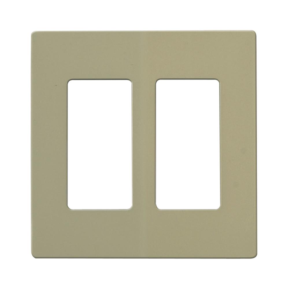 CLARO 2 GANG WALLPLATE IV<span class=' ItemWarning' style='display:block;'>Item is usually in stock, but we&#39;ll be in touch if there&#39;s a problem<br /></span>