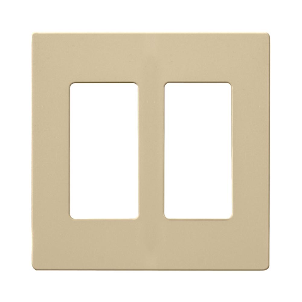 CLARO 2 GANG WALLPLATE AL<span class=' ItemWarning' style='display:block;'>Item is usually in stock, but we&#39;ll be in touch if there&#39;s a problem<br /></span>