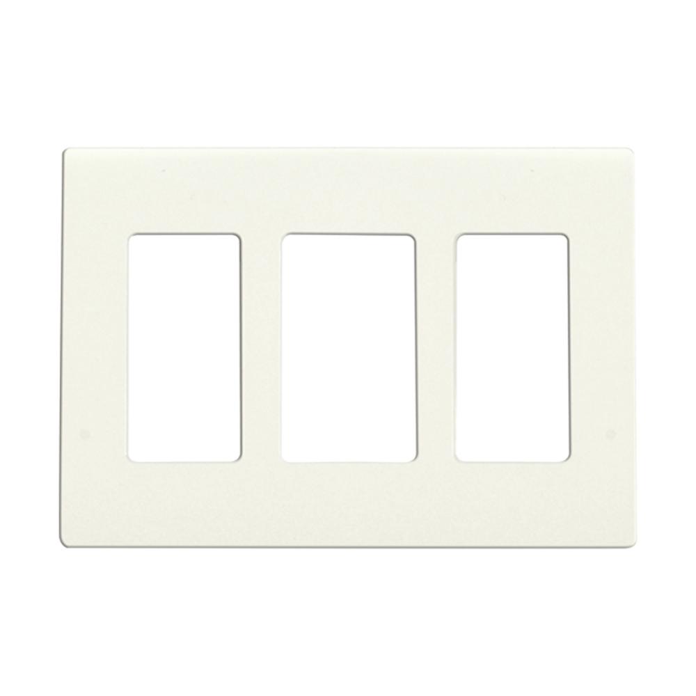 CLARO 3 GANG WALLPLATE WH<span class=' ItemWarning' style='display:block;'>Item is usually in stock, but we&#39;ll be in touch if there&#39;s a problem<br /></span>