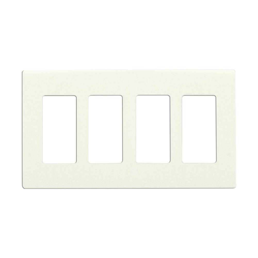 CLARO 4 GANG WALLPLATE WH<span class=' ItemWarning' style='display:block;'>Item is usually in stock, but we&#39;ll be in touch if there&#39;s a problem<br /></span>