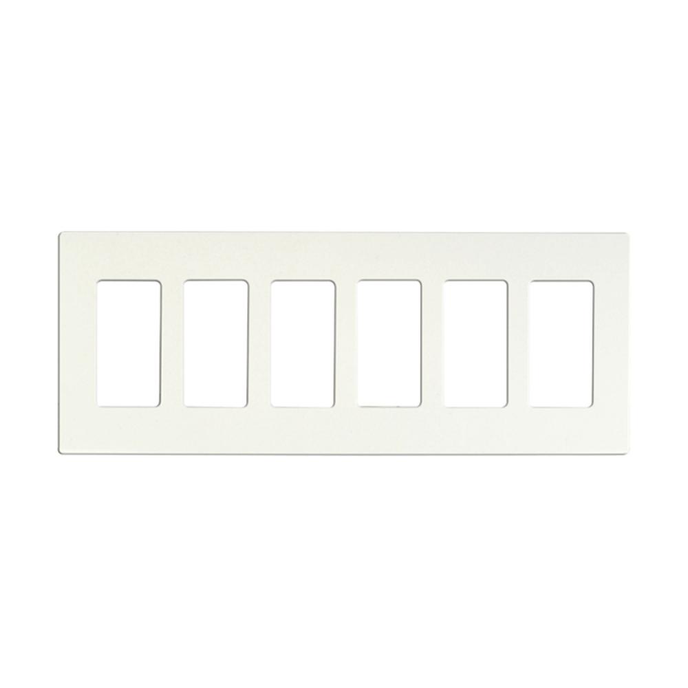 CLARO 6 GANG WALLPLATE WH<span class=' ItemWarning' style='display:block;'>Item is usually in stock, but we&#39;ll be in touch if there&#39;s a problem<br /></span>