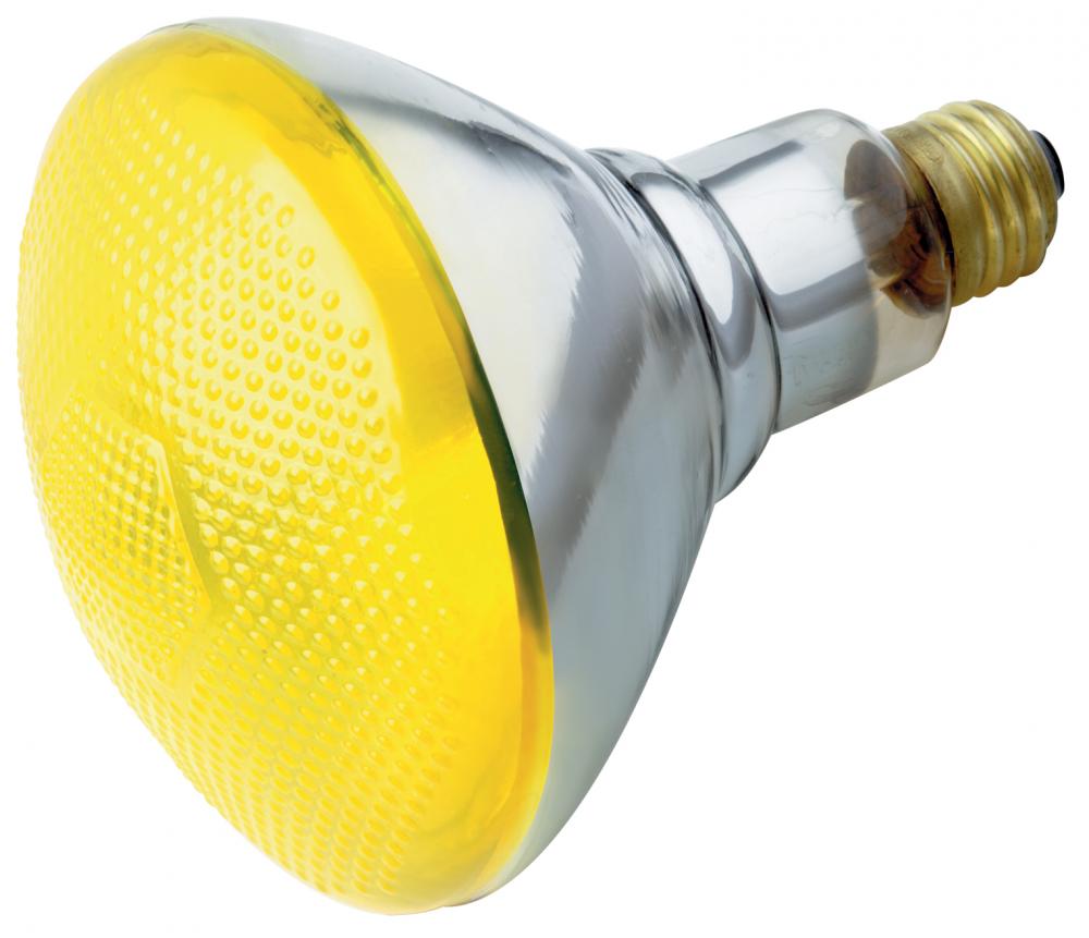 100W BR-38 YELLOW/BUG 120V.<span class=' ItemWarning' style='display:block;'>Item is usually in stock, but we&#39;ll be in touch if there&#39;s a problem<br /></span>