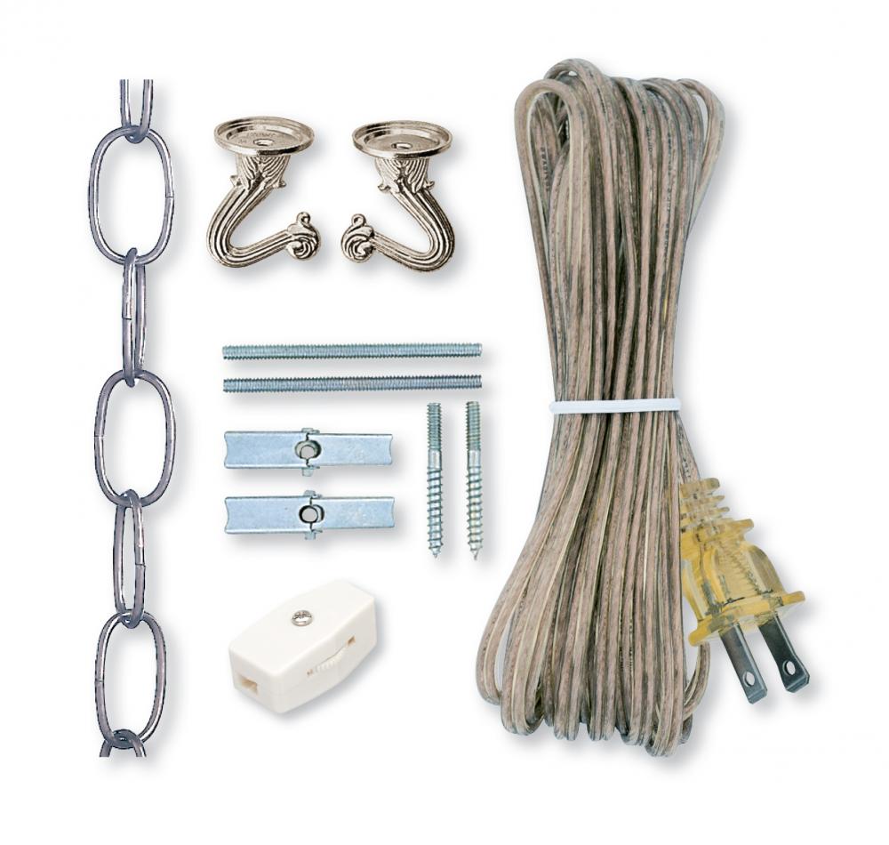 NICKEL FIN 12&#39;SWAG LITE KIT<span class=' ItemWarning' style='display:block;'>Item is usually in stock, but we&#39;ll be in touch if there&#39;s a problem<br /></span>