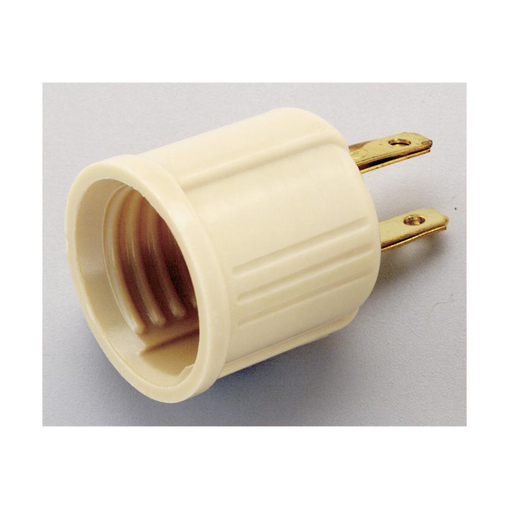 BAKELITE IVORY SOCKET ADAPTER<span class=' ItemWarning' style='display:block;'>Item is usually in stock, but we&#39;ll be in touch if there&#39;s a problem<br /></span>