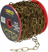 Satco 79/204 - 150'REEL ANT BR 11 GAUGE CHAIN