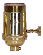 Satco 80/1048 - PL CAST BRASS 3WAY SKT 1/8 CAP