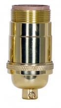 Satco 80/1050 - PL CAST BRASS 3WAY SKT 1/4 CAP