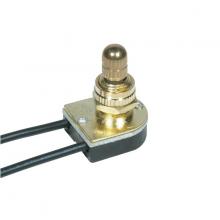 Satco 80/1132 - BRASS FINISH ON/OFF ROTARY SWI