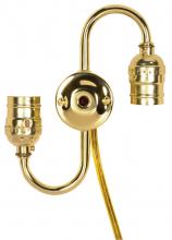 Satco 80/1189 - S CLUSTER W/LEADS BRASS PLATED