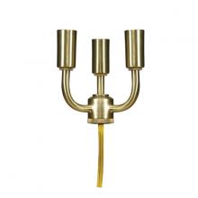 Satco 80/1797 - 3 LT SOLID BRASS CANDELABRA