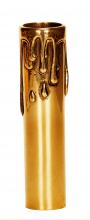 Satco 80/2145 - 4" POLISHED BRASS W/ ANT DRIP