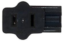 Satco 80/2516 - BLACK FEMALE SPT-1 PLUG