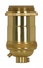 Satco 80/2565 - PB CAST BRASS KEYLESS SKT WITH