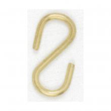 Satco 90/009 - MED "S" HOOK BR PLATED