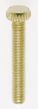 Satco 90/031 - 1"KNURLED 8/32 BR PLTD SCREW