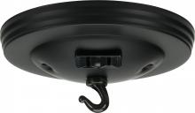 Satco 90/040 - BLK CANOPY W/CONVEN OUTLET