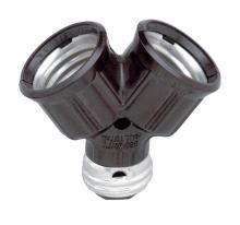 Satco 90/1121 - SINGLE TO TWIN LAMPHOLDER-BROW