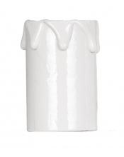 Satco 90/1246 - 2" MED WHT DRIP CANDLE COVER