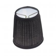 Satco 90/1272 - BLACK PLEATED CLIP ON SHADE