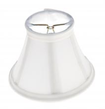 Satco 90/1277 - WHITE SILK BELL CLIP ON SHADE